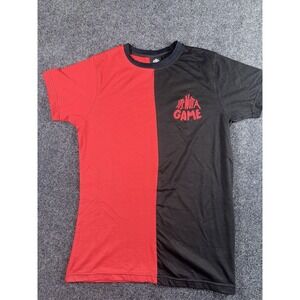 Vintage Style It's Not A Game Split T-Shirt Red Black Size XXL Streetwear